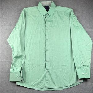 J Cado Mint Green Ling Sleeve Dress‎ Shirt Men’s Size Large